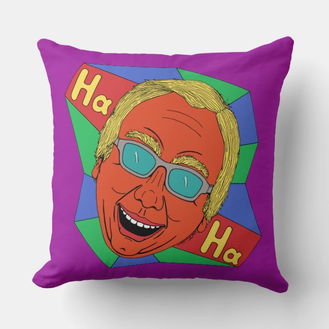 Man lachen (artistieke zelfportret) kussen (Voorkant)