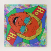 Man lachen (artistieke zelfportret) legpuzzel (Horizontaal)