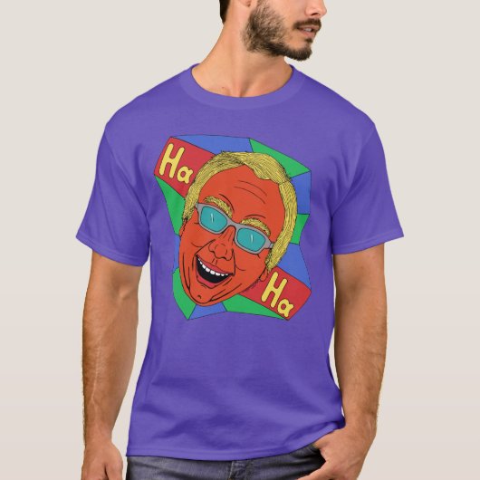 Man lachen (artistieke zelfportret) t-shirt (Voorkant)