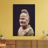 Man langs de zijderoute, detail van de canvas afdruk (Insitu (Woonkamer))