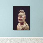 Man langs de zijderoute, detail van de canvas afdruk (Insitu (Houten vloer))