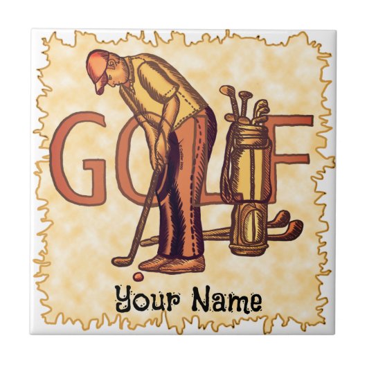 Man letters tegeltje (Voorkant)