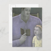 Man lezing naar Girl 2003 Briefkaart (Voorkant / Achterkant)