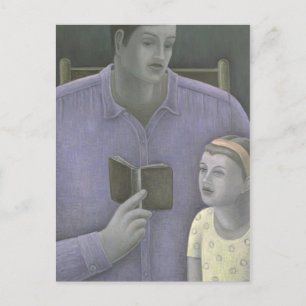 Man lezing naar Girl 2003 Briefkaart