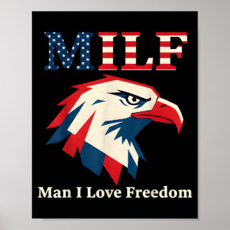 Man Liefde Vrijheid Adelaar Vlag Herdenking Vetera Poster