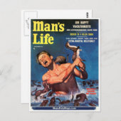 Man Life, september 1956 - Weasels riep mijn Vlesh Briefkaart (Voorkant / Achterkant)