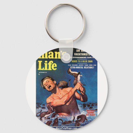 Man Life, september 1956 - Weasels riep mijn Vlesh Sleutelhanger (Voorkant)