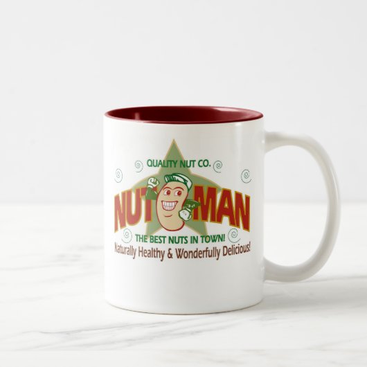 man logo tweekleurige koffiemok (Rechts)