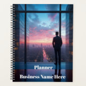 Man Looking Out Window Text Scheduling Projects 1 Planner (Voorkant)