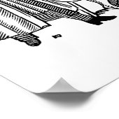 Man loopt met zijn hond poster (Hoek)