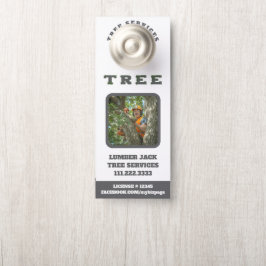*~* Man Lumber Jack QR Tree Services Door Deurhanger