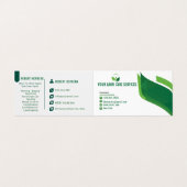 Man maaien gras garen zorg tuinieren landschap visitekaartje (Buitenkant ongevouwen)