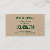 Man maaien gras garen zorg tuinieren landschap visitekaartje (Achterkant)