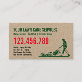 Man maaien gras garen zorg tuinieren landschap visitekaartje