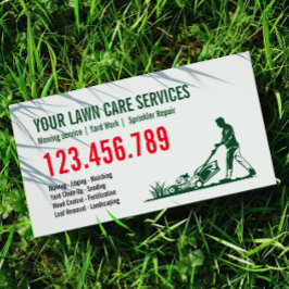 Man maaien gras garen zorg tuinieren landschap visitekaartje