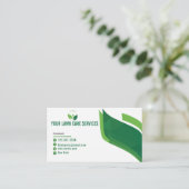 Man maaien gras garen zorg tuinieren landschap visitekaartje (Staand voorkant)