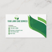 Man maaien gras garen zorg tuinieren landschap visitekaartje (Voorkant)