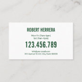 Man maaien gras garen zorg tuinieren landschap visitekaartje (Achterkant)