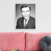 Man maakt gezicht canvas afdruk (Insitu (Woonkamer))