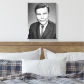 Man maakt gezicht canvas afdruk (Insitu (Slaapkamer))