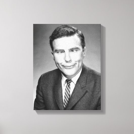 Man maakt gezicht canvas afdruk (Voorkant)