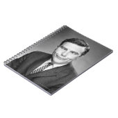 Man maakt gezicht notitieboek (Linkerzijde)