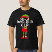 man maar elf familie die kerstmis bij elkaar past t-shirt (Voorkant)