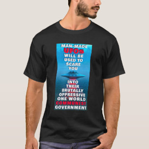 Man-made UFO's (donker) T-shirt