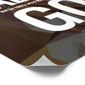 Man mag niet alleen met brood Poster leven (Hoek)