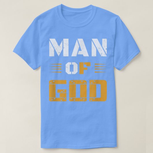 Man Man van God Christelijk Vaderdag T-shirt (Design voorkant)