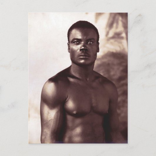 Man  Mannelijke Foto Martinique Briefkaart (Voorkant)