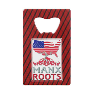 Man Manx American Creditkaart Flessenopener