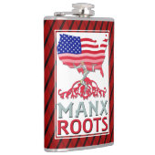Man Manx American Hip Flask Heupfles (Rechts)