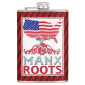 Man Manx American Hip Flask Heupfles (Voorkant)