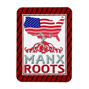 Man Manx American Magnet Magneet