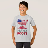 Man Manx American T-shirt (Voorkant volledig)