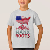 Man Manx American T-shirt (Voorkant)