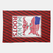 Man Manx American Theedoek (Horizontaal)