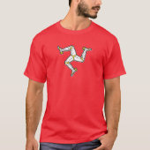Man Manx vlag 3 leggen van Man triskelion T-shirt (Voorkant)