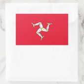 Man - Manx-vlag Rechthoekige Sticker (Tas)