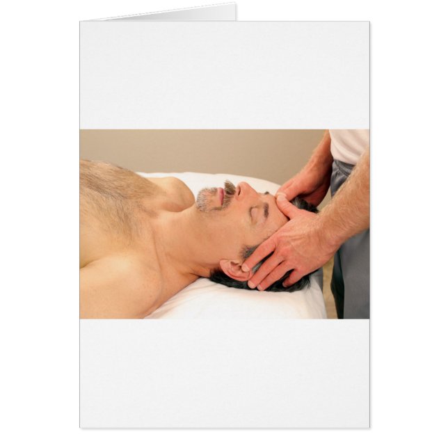 Man Massaging Male Face (Voorkant)