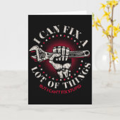 Man Mechanic I Can Fix A Lot Of Things But Can't F Kaart (Gele Bloem)