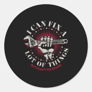 Man Mechanic Ik Kan Veel Dingen Repareren Maar Kan Ronde Sticker
