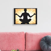 Man Meditatie Zen Canvas Wandkunst Afdruk (Insitu (Woonkamer))