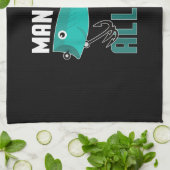 Man met alle Geviste rek Theedoek (Gevouwen)