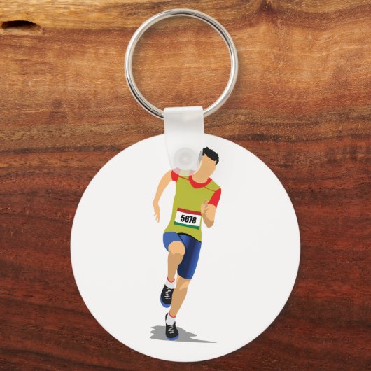 Man met Athletics Sleutelhanger (Voorkant)