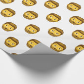 man met baard emoji cadeaupapier (Hoek)