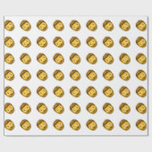 man met baard emoji cadeaupapier (Vlak)