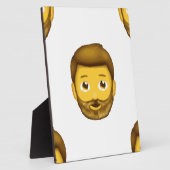 man met baard emoji fotoplaat (Zijkant)