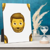 man met baard emoji fotoplaat (Zijkant)